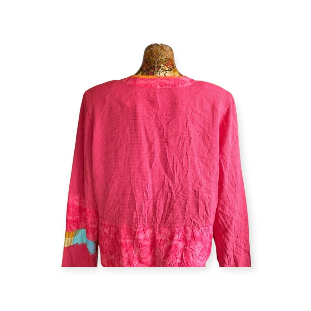 City Girl by Nancy Bolen pink blazer jacket Size 14 XL retro vintage style - Picture 5 of 13